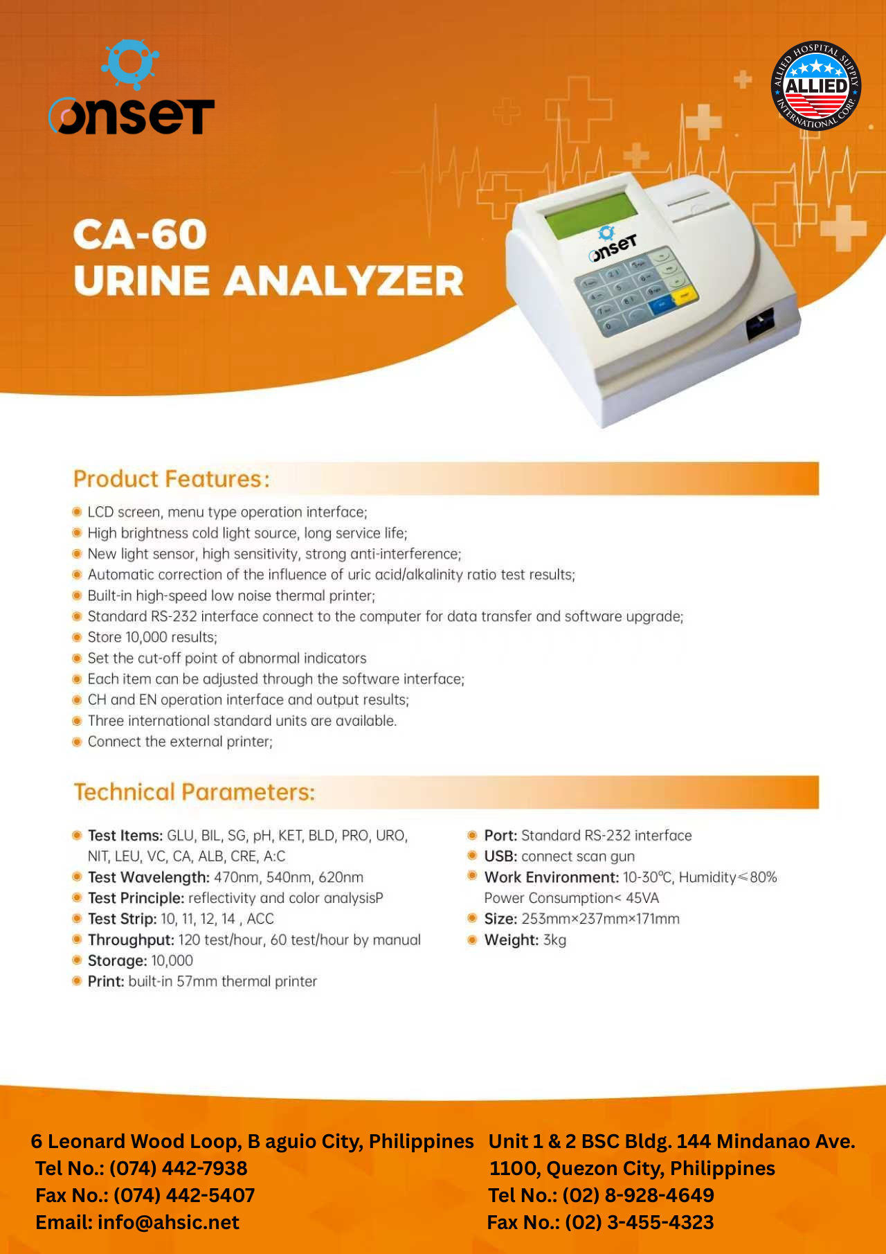 ONSET Urine Strip Reader