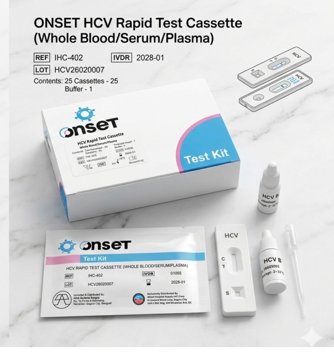 ONSET HCV Rapid Test Cassette